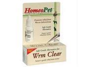 Homeopet Llc Homeopet Wrm Clear For Dog Or Cat 15 Ml