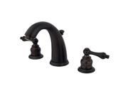 Kingston Brass KB985AL Two Handle 8 in. to 16 in. Widespread Lavatory Faucet with Retail Pop up