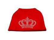 Mirage Pet Products 52 23 LGRD Rhinestone Crown Shirts Red L 14
