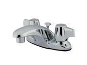 Kingston Brass KB620B Two Handle 4 in. Centerset Lavatory Faucet with Retail Pop up