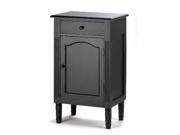 Zingz Thingz 57070221 Antique Black Wood Cabinet
