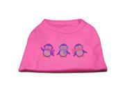 Mirage Pet Products 52 25 18 LGBPK Let It Snow Penguins Rhinestone Shirt Bright Pink L 14