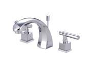 Kingston Brass KS4981CQL Two Handle 8 in. to 16 in. Widespread Lavatory Faucet with Brass Pop up