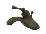 Kingston Brass KB3545BL Single Handle 4 in. Centerset Lavatory Faucet with Retail Pop up