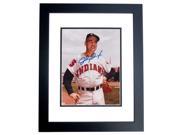 Johnny Temple Autographed Cleveland Indians 8X10 Photo Black Custom Frame Deceased