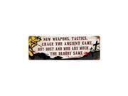 Past Time Signs V586 New Weapons Humor Vintage Metal Sign