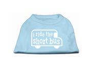 Mirage Pet Products 51 93 XXLBBL I ride the short bus Screen Print Shirt Baby Blue XXL 18