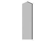 Salsbury 22244GRY Double End Side Panel For 18 Inch Deep Extra Wide Designer Wood Locker With Sloping Hood Gray