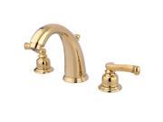 Kingston Brass KB982FL Two Handle 8 in. to 16 in. Widespread Lavatory Faucet with Retail Pop up