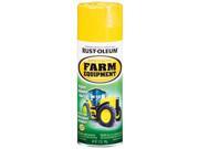 Rustoleum 7443 830 John Deere Yellow Farm Equipment Spray Paint Pack of 6