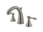 Kingston Brass KS2978TL Two Handle 8 in. to 16 in. Widespread Lavatory Faucet with Brass Pop up