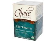Choice Organic Teas 0849018 Organic Peppermint Herb Tea 16 Tea Bags