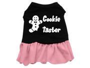 Mirage Pet Products 57 26 SMBKPK Cookie Taster Screen Print Dress Black with Pink Sm 10