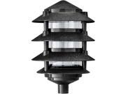 Dabmar Lighting D5200 B Cast Aluminum Four Tier Pagoda Light Black