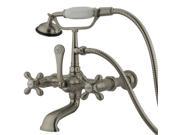 Kingston Brass CC547T8 Wall Mount Clawfoot Tub Filler with Hand Shower