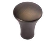 1 in. Metropolis Refined Bronze Cabinet Knob Set of 10