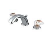 Kingston Brass KB961ALL Two Handle 4 in. to 8 in. Mini Widespread Lavatory Faucet with Retail Pop up