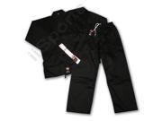 Isport UK0207A Black Karate Uniform Gi No. 7 Adult 2Xl