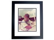 Bill Virdon Autographed St. Louis Cardinals 8X10 Photo Black Custom Frame