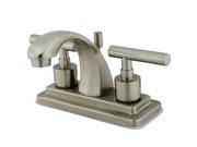 Kingston Brass KS4648CML Two Handle 4 in. Centerset Lavatory Faucet with Brass Pop up