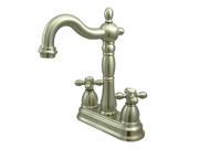 Kingston Brass KB1498AX Two Handle 4 in. Centerset Bar Faucet without Pop Up Rod