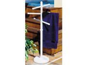 Outdoor Lamp company 401B Portable Outdoor 3 Bar Towel Tree Bone