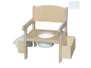 Little Colorado 028SW Handcrafted Potty Chair with Accessories in Solid White