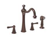 Premier 106873 Kitchen Faucet Lever Handles With Sprayer Oil Rubbed Bronze