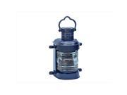 Handcrafted Model Ships NL 1133 14 Blue Iron Masthead Oil Lamp 14 in. Dark Blue Decorative Accent