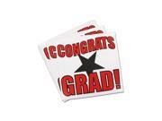 Bulk Buys AR083 10 9 3 4 Mortarboard Stickers Pack of 10