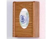 Wooden Mallet GBW11 1MO 1 Pocket Glove and Tissue Box Holder in Medium Oak Oval