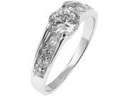 Doma Jewellery MAS02324 9 Sterling Silver Ring with Cubic Zirconia Size 9