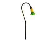 Dabmar Lighting LV114 ABS JUNGLE Brass Path Walkway and Area Light with Tulip Glass Shade Antique Brass