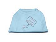 Mirage Pet Products 52 25 12 MDBBL Santa Stop Here Shirts Baby Blue MD 12