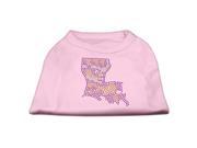 Mirage Pet Products 52 44 SMLPK Louisiana Rhinestone Shirts Light Pink S 10