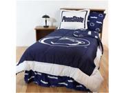 Comfy Feet PSUBBQU Penn State Bed in a Bag Queen With Team Colored Sheets