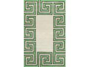 NuLoom MTVS126B 76096 7 ft. 6 in. x 9 ft. 6 in. Rick Greek Green Hand Tufted Area Rug