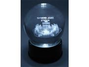 Sports Collectors Guild RayJamesLES Raymond James Stadium Replica Etched In Crystal Globe With Lighted Musical Base