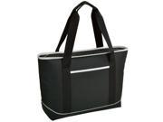 Picnic at Ascot 346 BLK Large Insulated Tote Black White