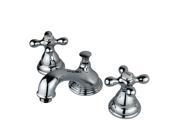 Kingston Brass KS5561AX Two Handle 8 in. to 16 in. Widespread Lavatory Faucet with Brass Pop up