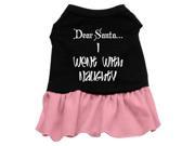Mirage Pet Products 57 41 MDBKPK Went With Naughty Screen Print Dress Black with Pink Med 12