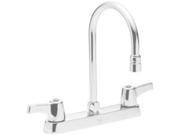 Delta Faucet Company 561243Lf Delta Teck Deckmount 2 Handle Kitchen Faucet 8 In. Center Lead Free