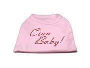Mirage Pet Products 52 20 LGLPK Ciao Baby Rhinestone Shirts Light Pink L 14