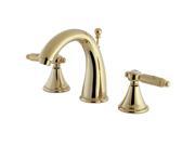 Kingston Brass FS7982GL Two Handle 8 in. to 16 in. Widespread Lavatory Faucet with Brass Pop up