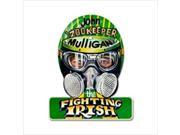 Past Time Signs JM001 Fighting Irish Automotive Helmet Metal Sign