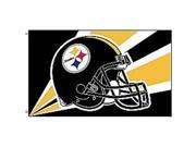 Fremont Die Inc. 94213B 3 Ft. X 5 Ft. Flag W Grommetts Pittsburgh Steelers