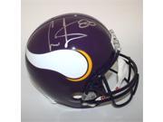 Victory Collectibles VIC 000041 30351 Cris Carter Autographed Throwback 1980 01 Minnesota Replica Helmet