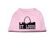 Mirage Pet Products 51 74 LGLPK St Louis Skyline Screen Print Shirt Light Pink Lg 14