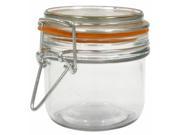 Anchor Hocking 98906 7.4 Oz Glass Heremes Clamp Jar Case of 12