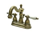 Kingston Brass KB1603PL Two Handle 4 in. Centerset Lavatory Faucet with Retail Pop up